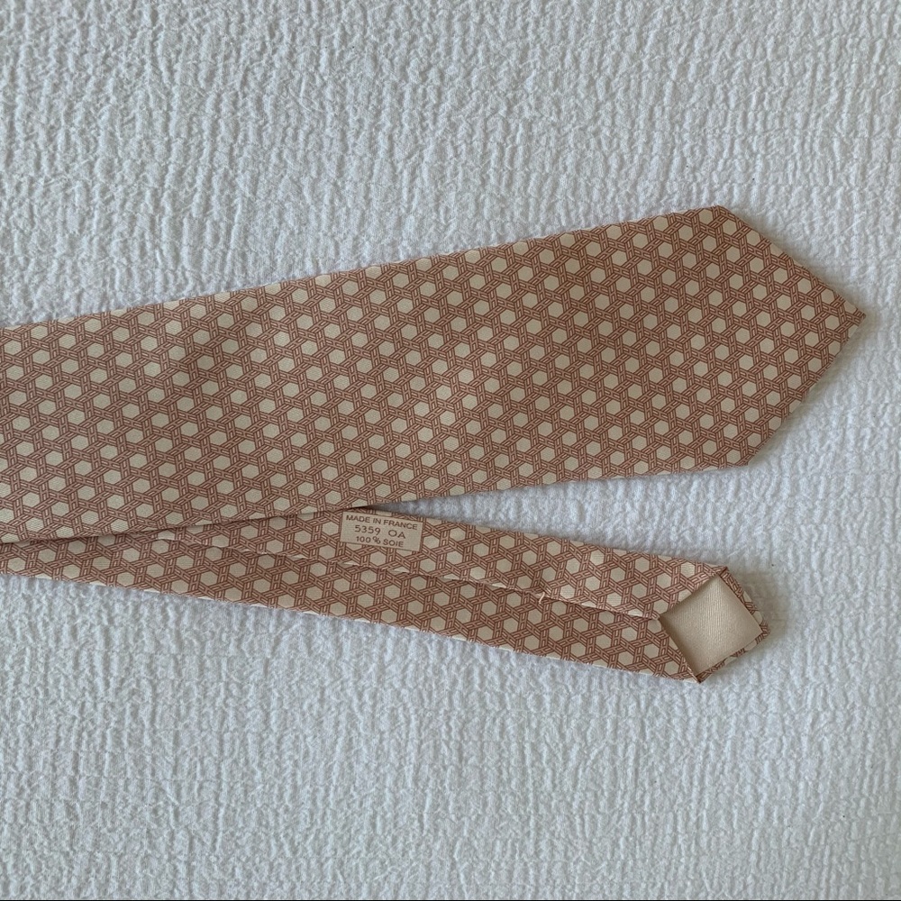 Hermès Authentic Tie 100% Silk - Picture 11 of 12